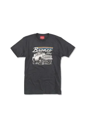 American Needle Bronco Red Label Tee in Heather Charcoal