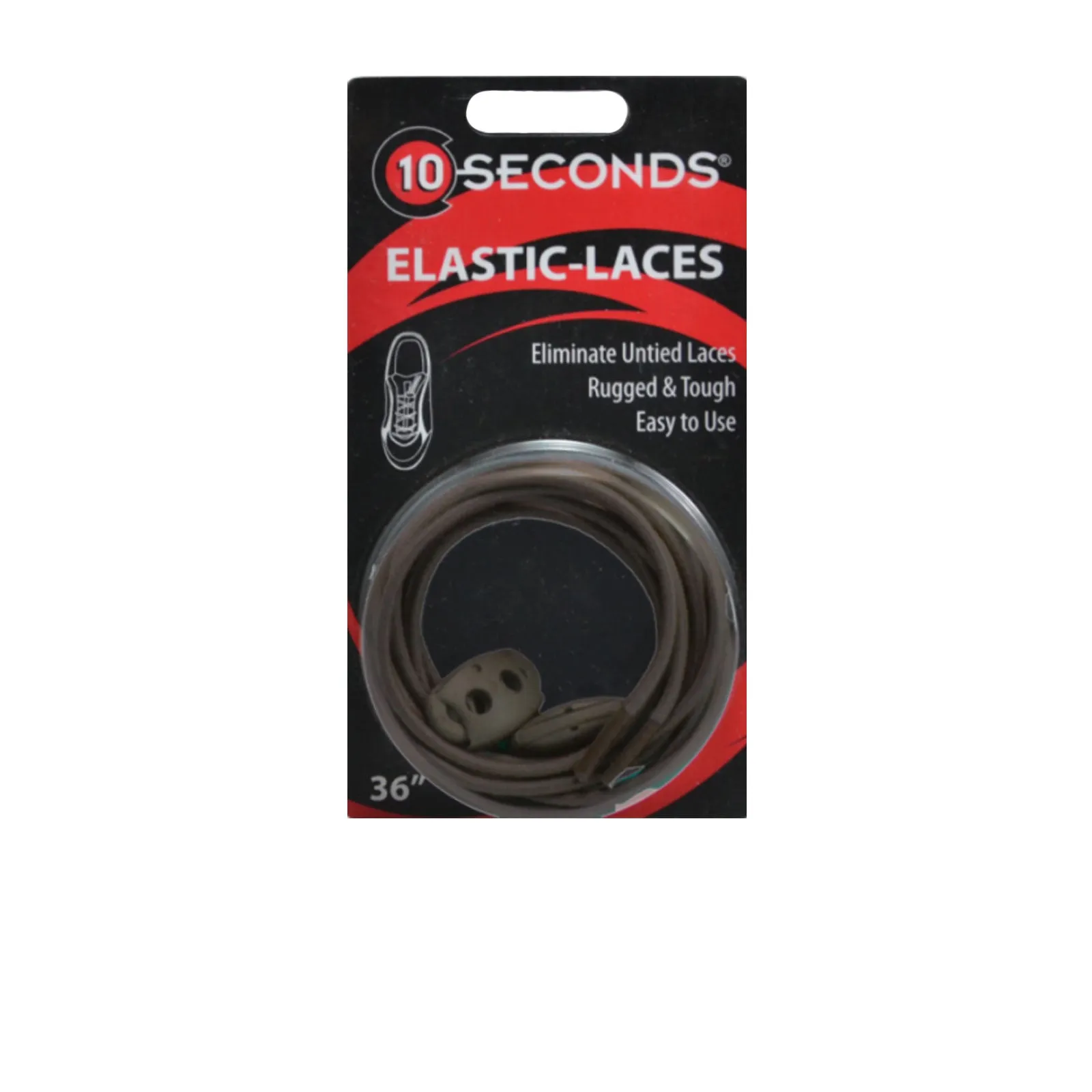 10 Seconds Elastic Shoe Lace - Brown