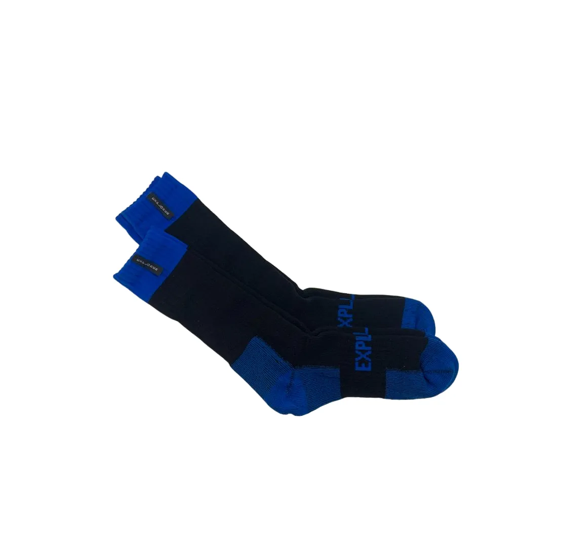 10 x Bonds Explorer Tough Work Socks Black/Blue Cotton Comfortable Crew