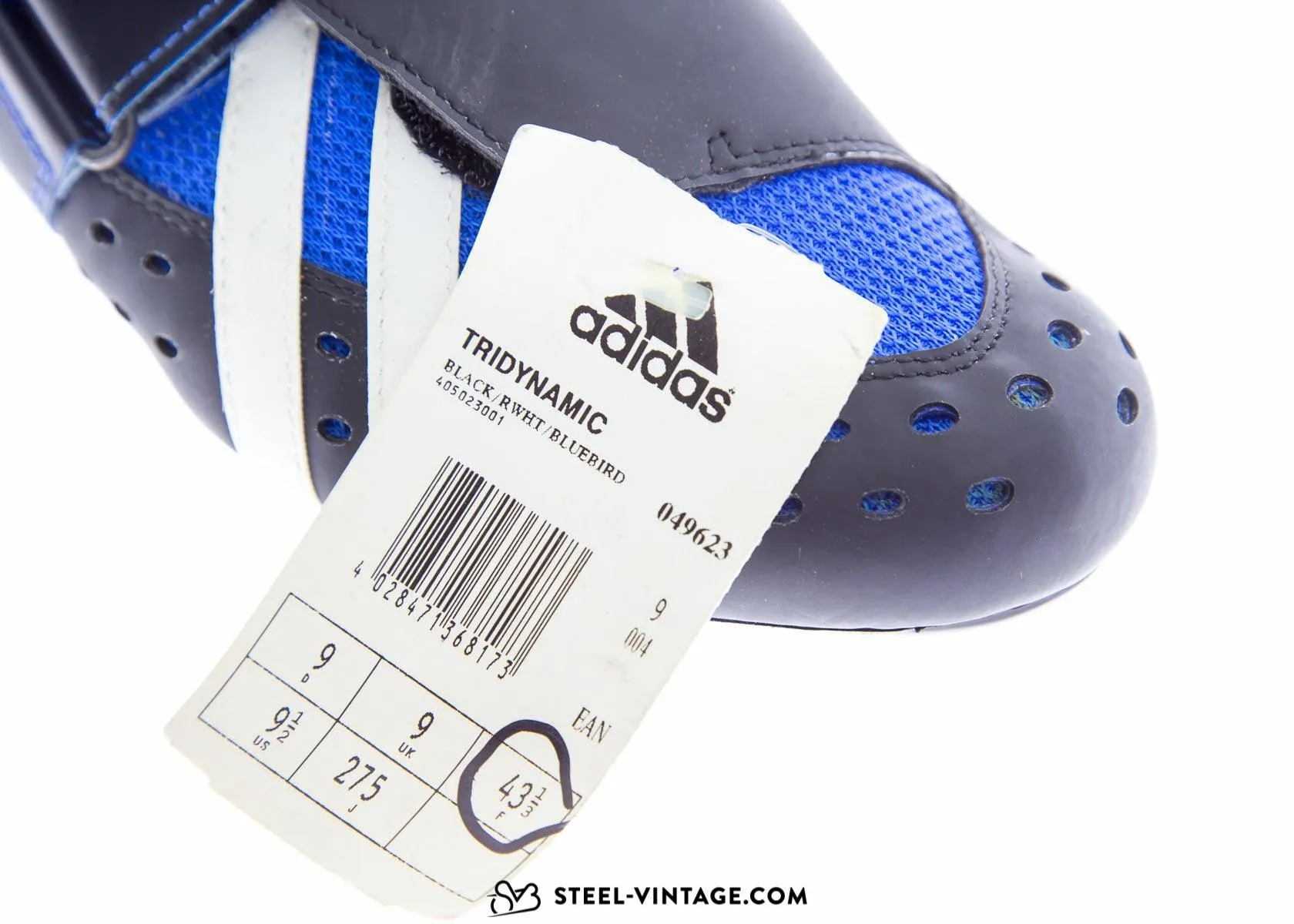 Adidas Tridynamic Blue Cycling Shoes NOS 43 1/3