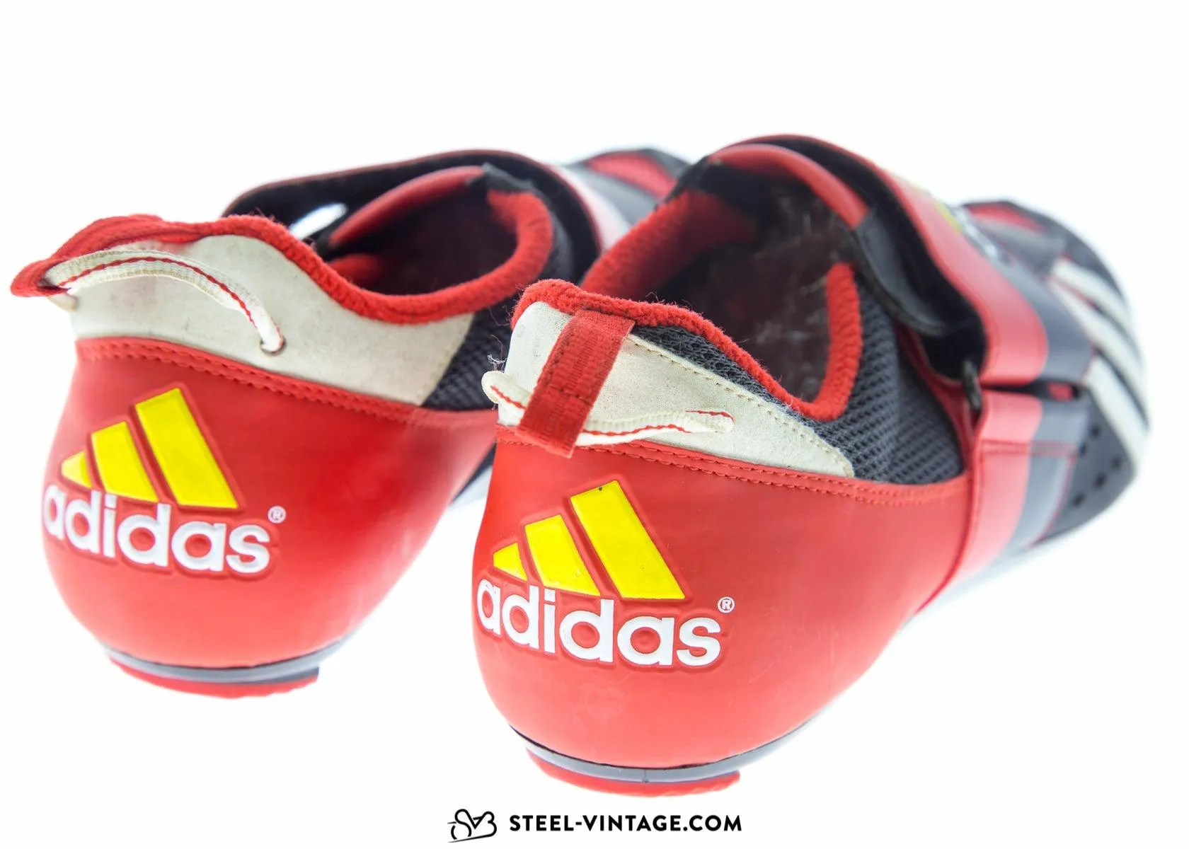 Adidas Tridynamic Red and Yellow Cycling Shoes NOS 42 2/3