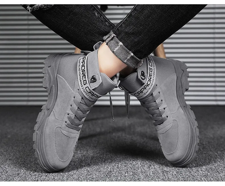 Advbridge British Canvas Shoes Boots Men Autumn New Personality Fashion Casual Boots High-top Tooling Winter Shoes Tide Boots