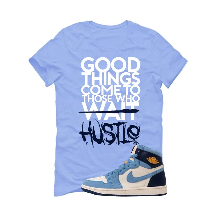 Air Jordan 1 High OG WMNS First in Flight Carolina Blue T-Shirt (Good Things)| illcurrency