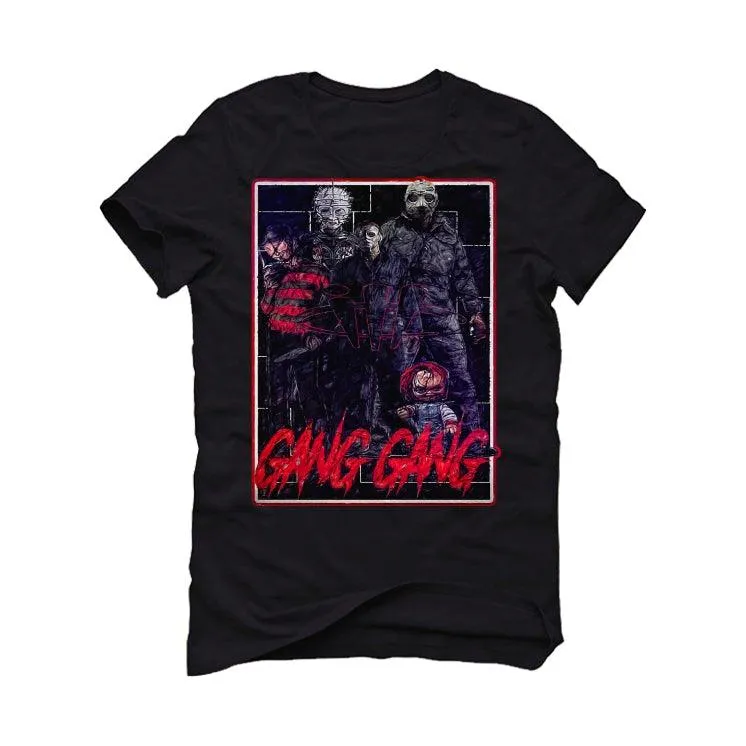 Air Jordan 4 “Red Thunder” Black T-Shirt (GANG GANG)