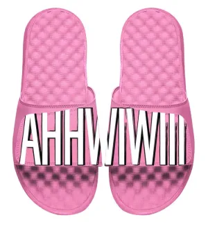 AJ Greene 'AHHWIWIII' White Slides