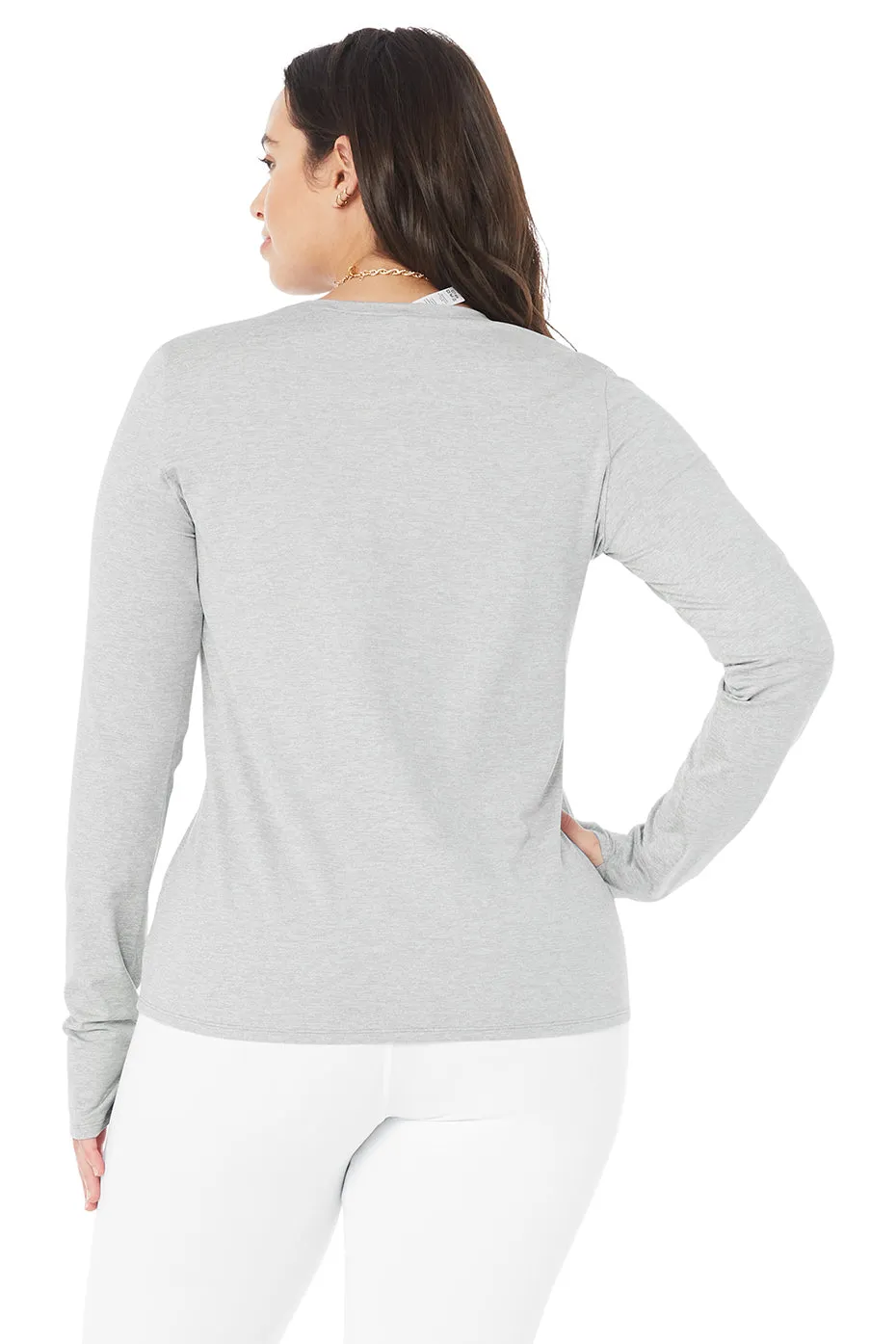 Alosoft Finesse Long Sleeve - Athletic Heather Grey