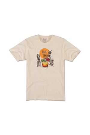 American Needle Mai Tai Brass Tacks Tee in Cream