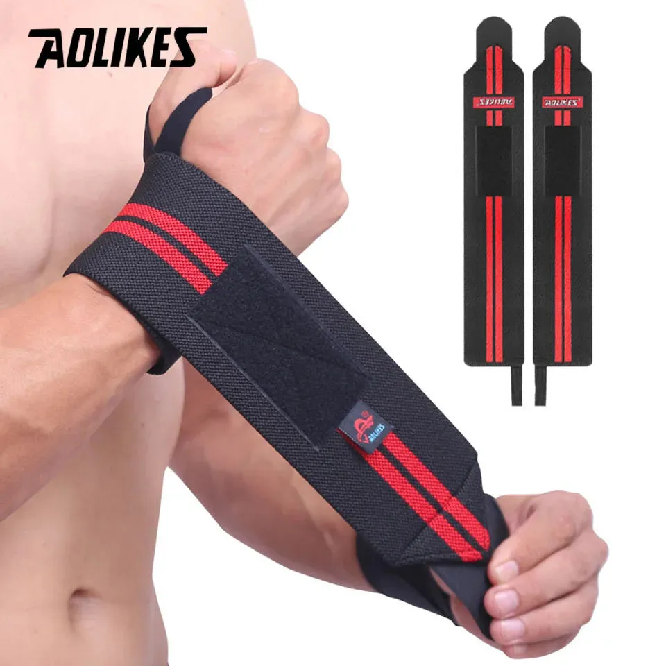 AOLIKES 1 Pair Wristband  Lifting Straps