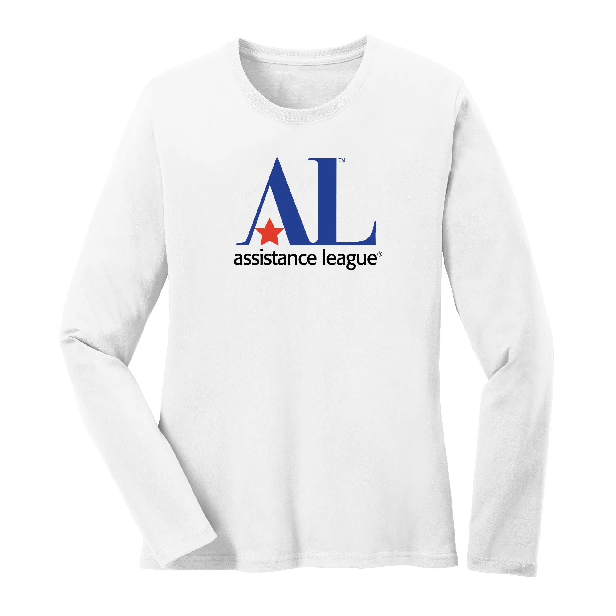 Assistance League Logo Womens Long Sleeve - White