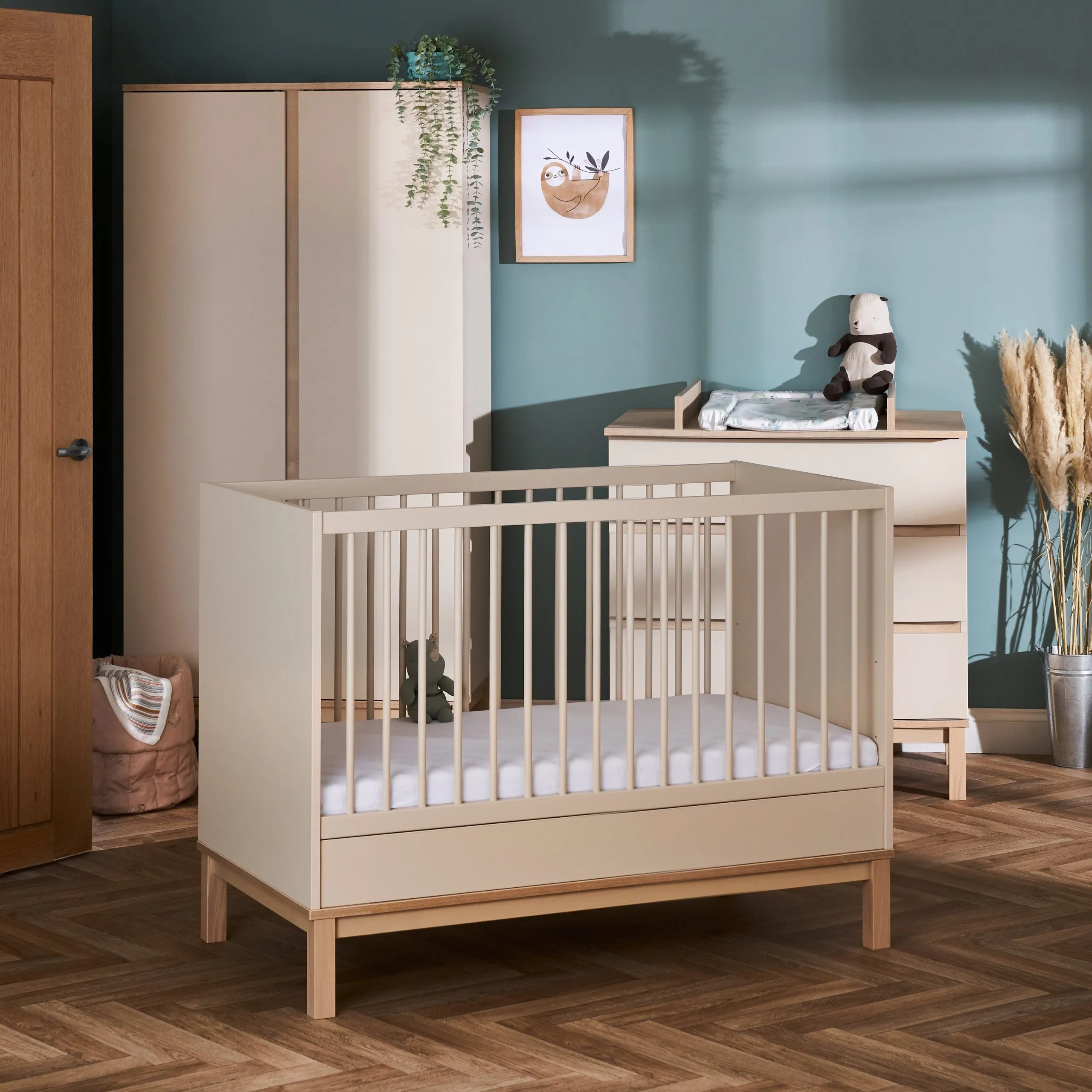 Astrid Mini 3 Piece Nursery Room Set - Satin