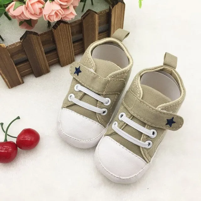 Baby Boy Shoes Baby Girls Boys Soft Soled Crib Kids Sneakers Newborn 0-18 Months First Walkers