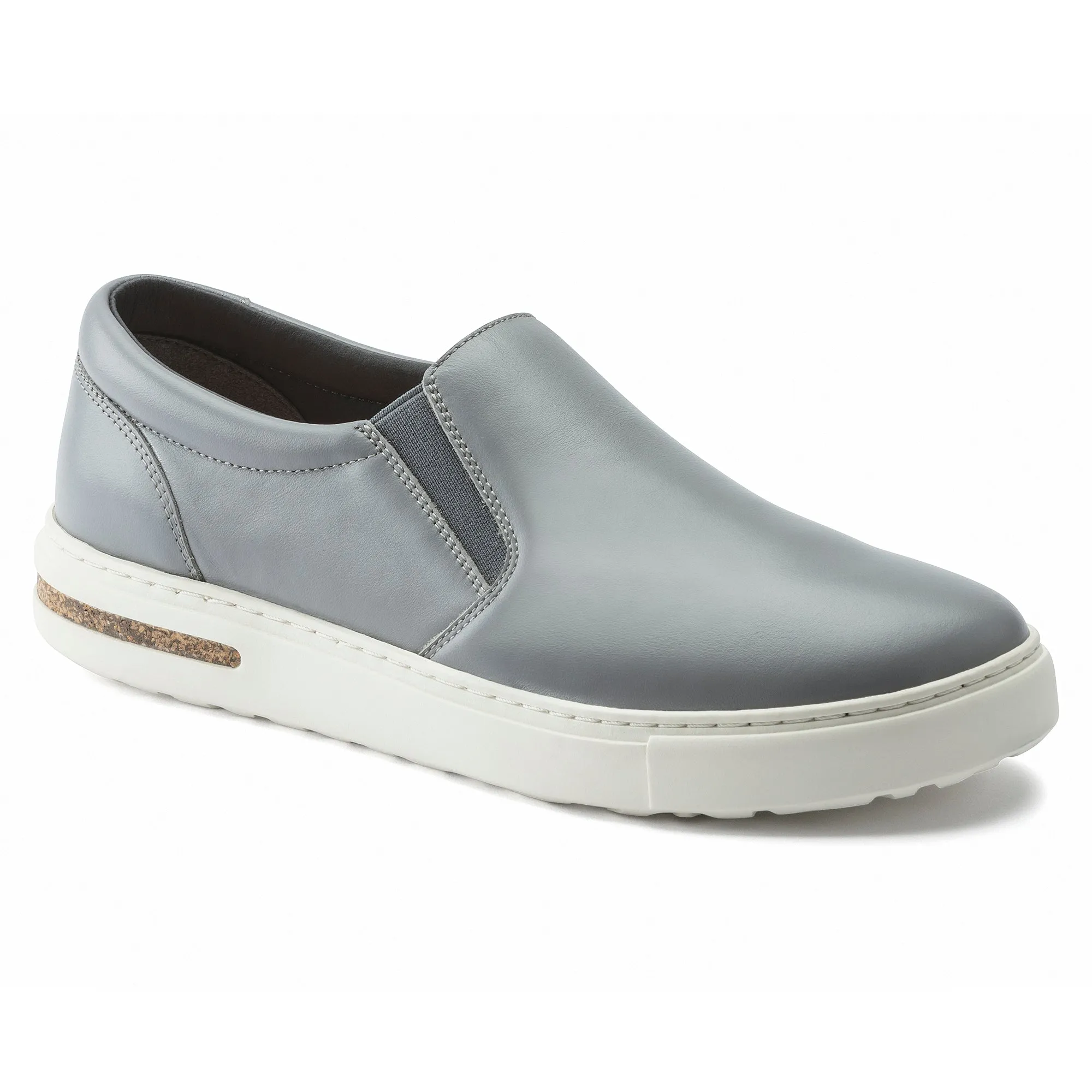 Birkenstock Oswego Leather Color: Gray (MEDIUM/NARROW WIDTH)