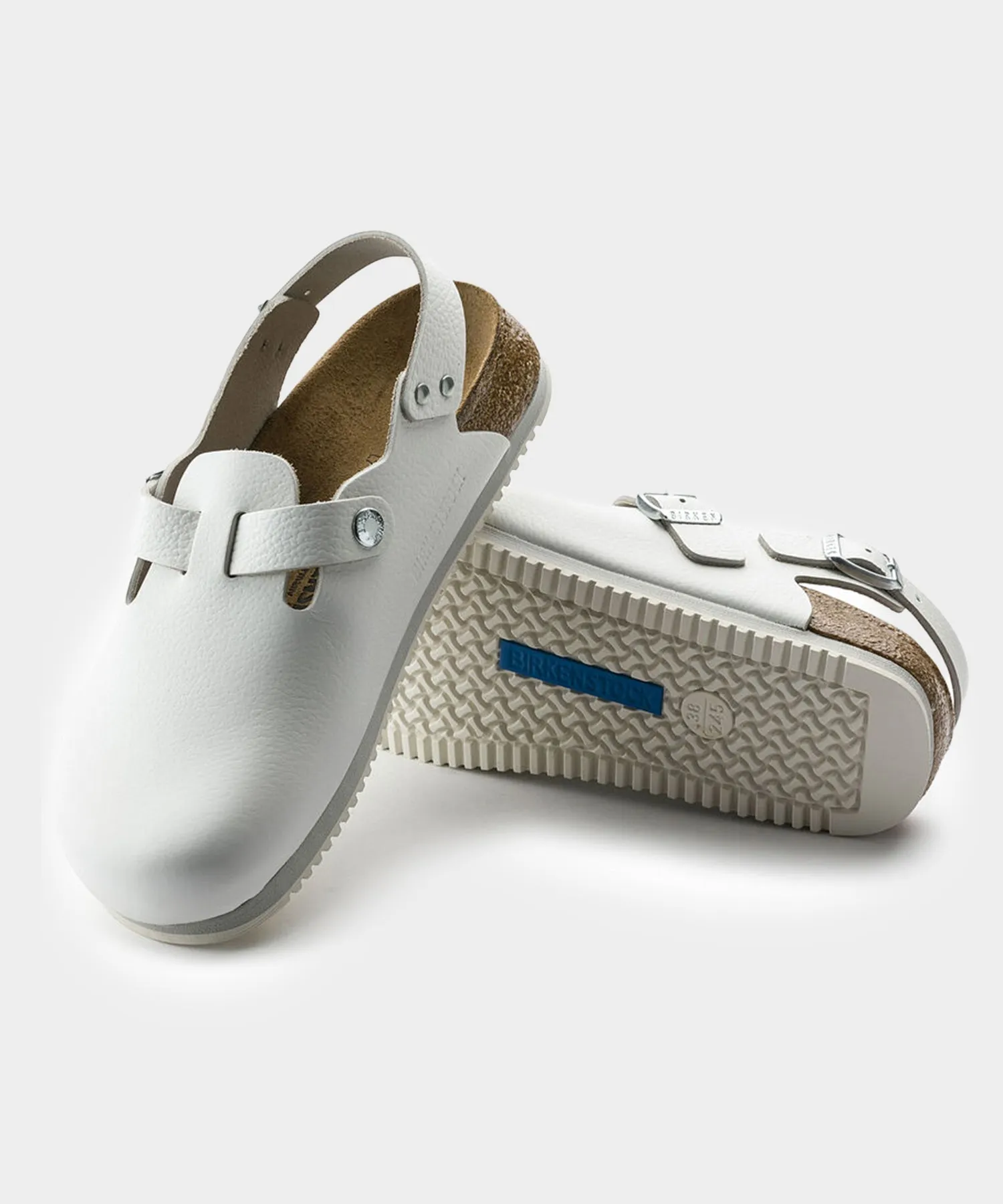 Birkenstock Tokio Super Grip in White Leather