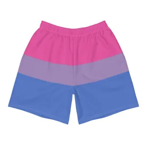 Bisexual Flag Long Athletic Shorts