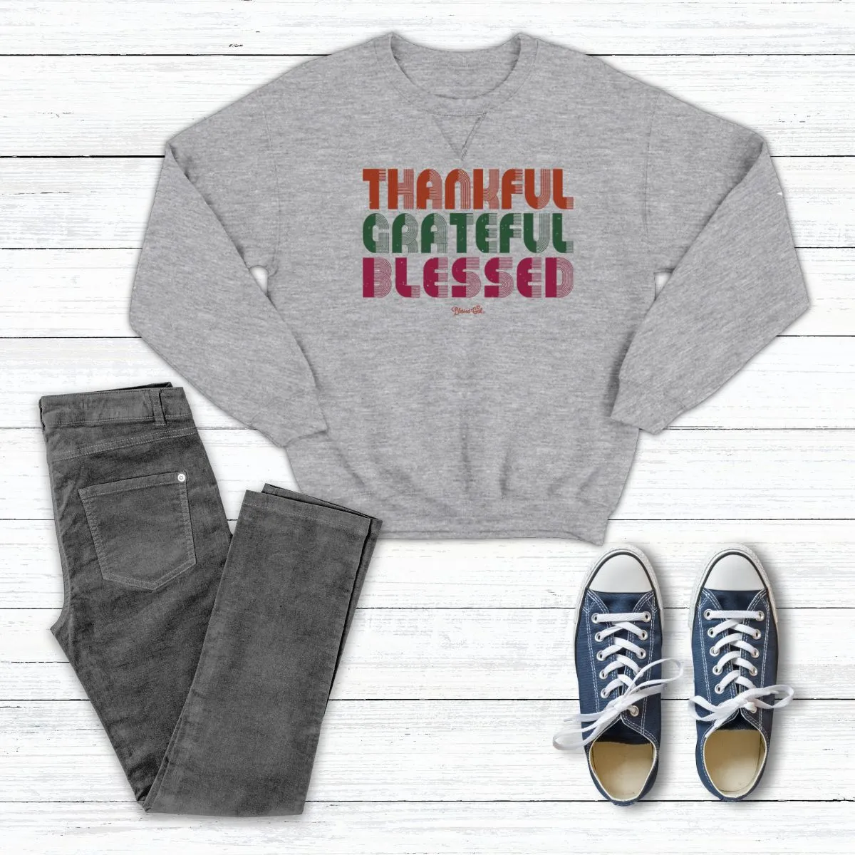 Blessed Girl Womens Sweatshirt Thankful Grateful