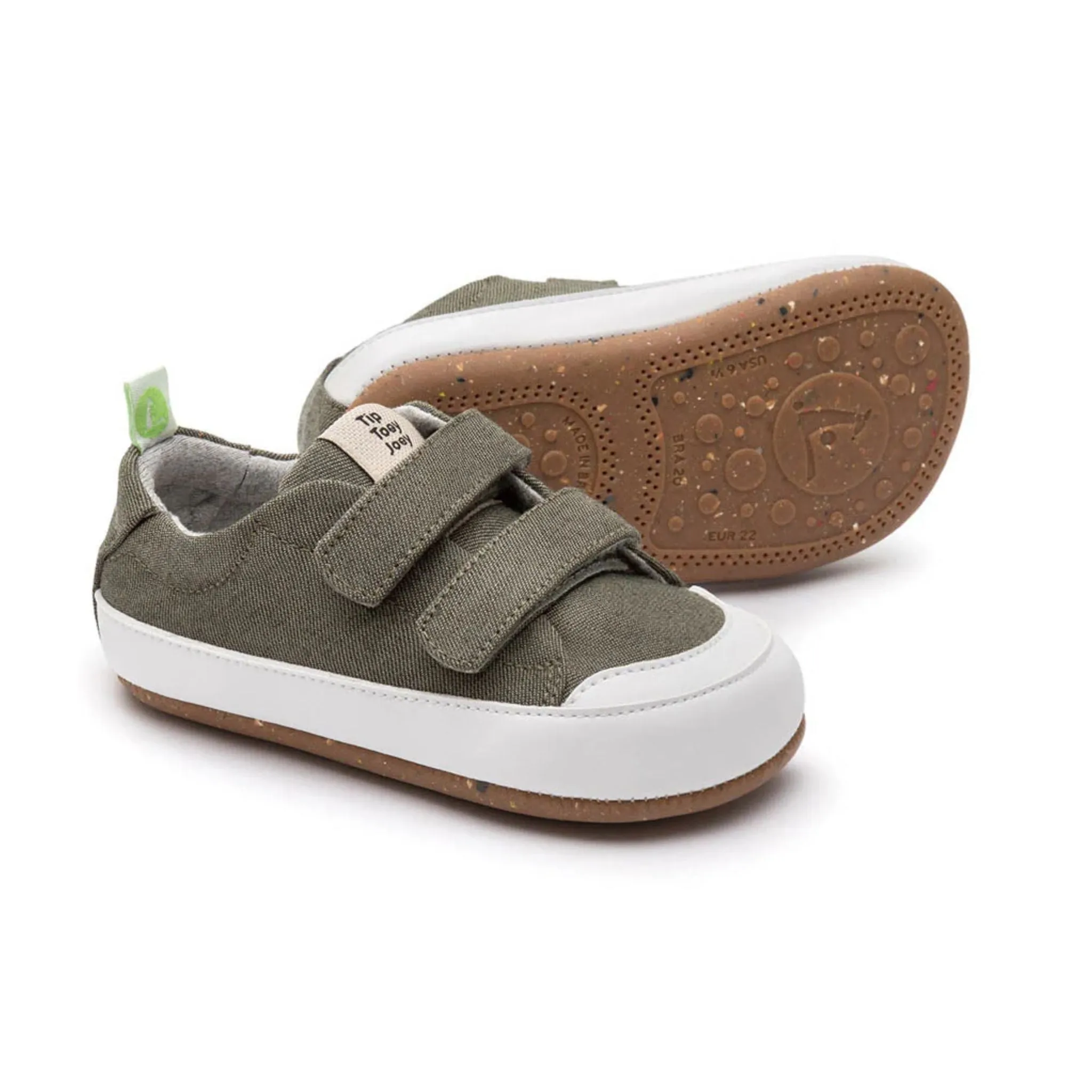 Bossy Green Sneakers - Verde Eco Canvas (Baby)