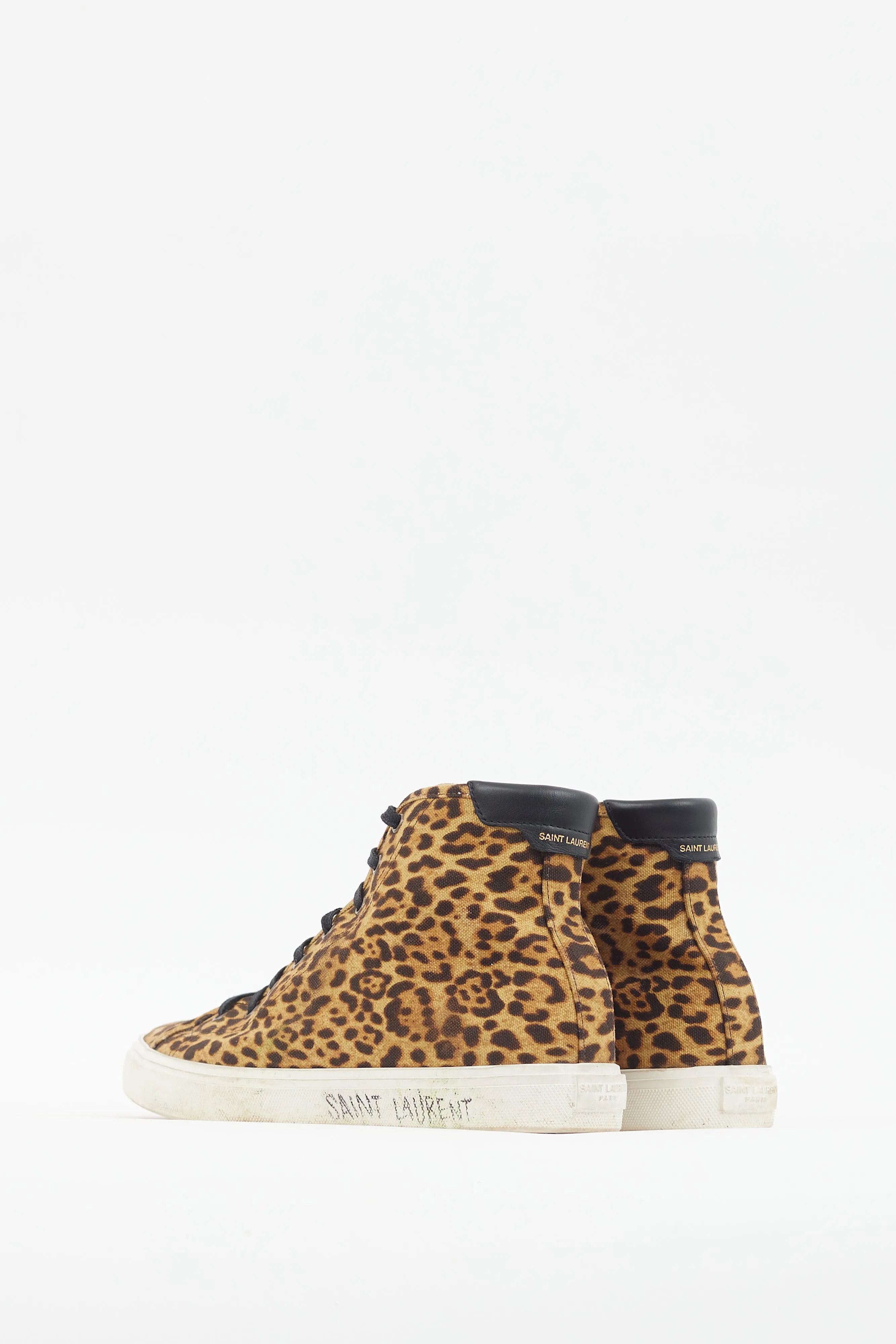 Brown Malibu Printed High Top Sneaker