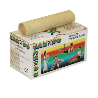 CanDo Latex Free Exercise Band - 100 yard (4 x 25 yard rolls) - Gold- xxx-heavy