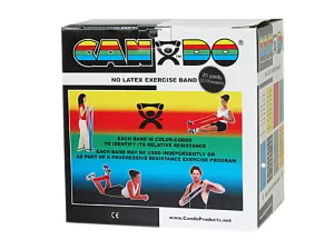 CanDo Latex Free Exercise Band - 25 yard roll - Black - x-heavy