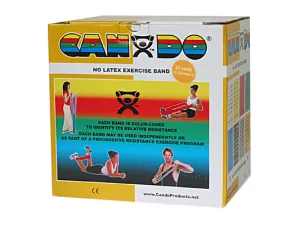 CanDo Latex Free Exercise Band - 25 yard roll - Gold - xxx-heavy