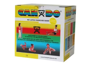 CanDo Latex Free Exercise Band - 25 yard roll - Yellow - x-light