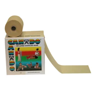 CanDo Latex Free Exercise Band - 50 yard roll - Tan - XX-light