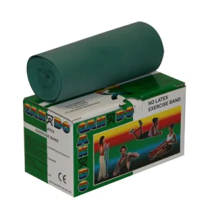 CanDo Latex Free Exercise Band - 6 yard roll - Green - medium