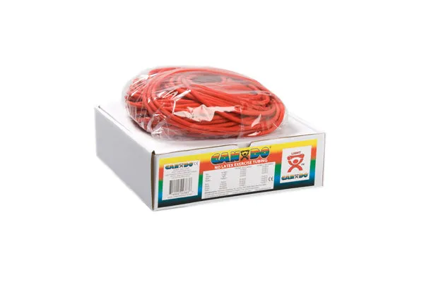 CanDo Latex Free Exercise Tubing - 100' dispenser roll - Red - light