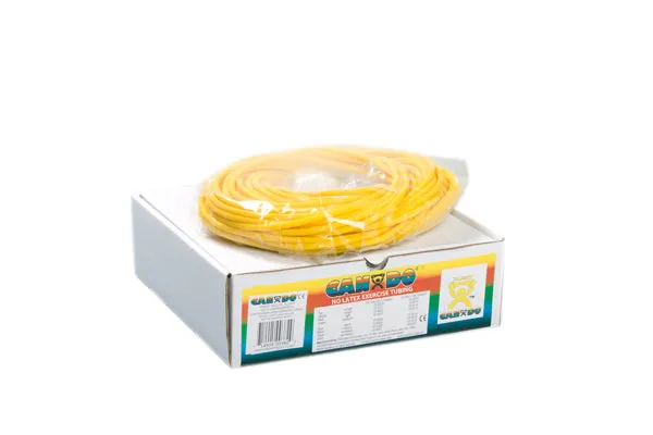 CanDo Latex Free Exercise Tubing - 100' dispenser roll - Yellow - x-light