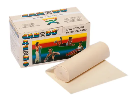 CanDo Low Powder Exercise Band - 25 yard roll - Gold - xxx-heavy