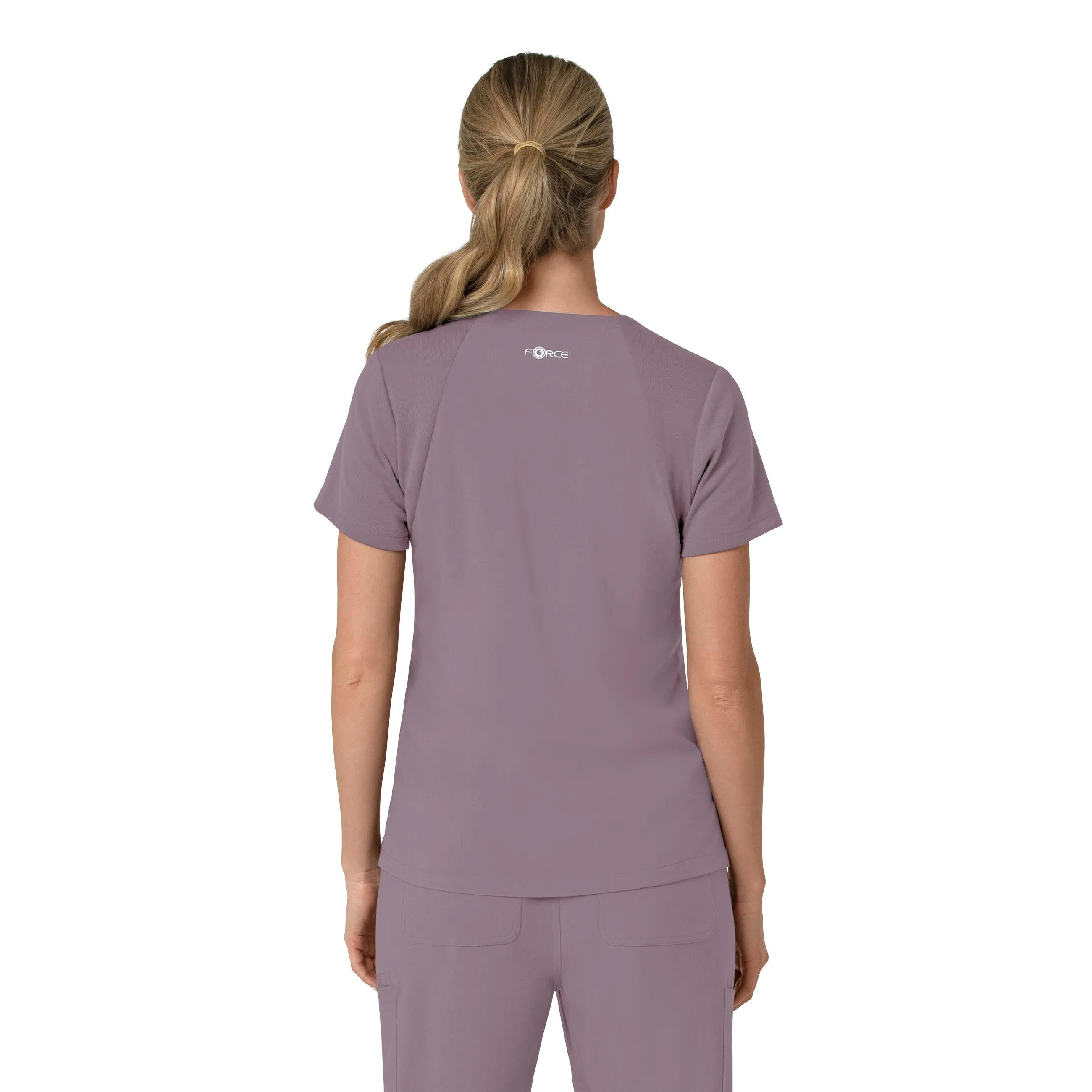 Carhartt Force Cross-Flex Women's Flex Panel V-Neck Scrub Top - Lavender Mist