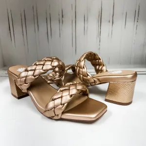 Carlen Heel Sandals - Rose Gold