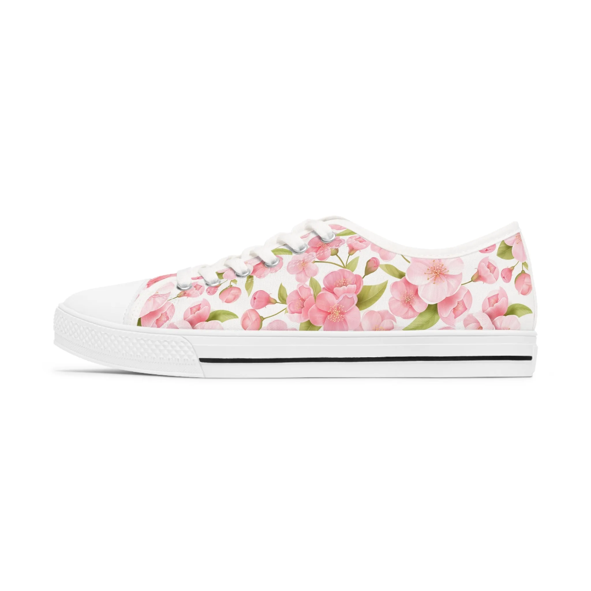 Cherry Blossom Women's Low Top Sneakers