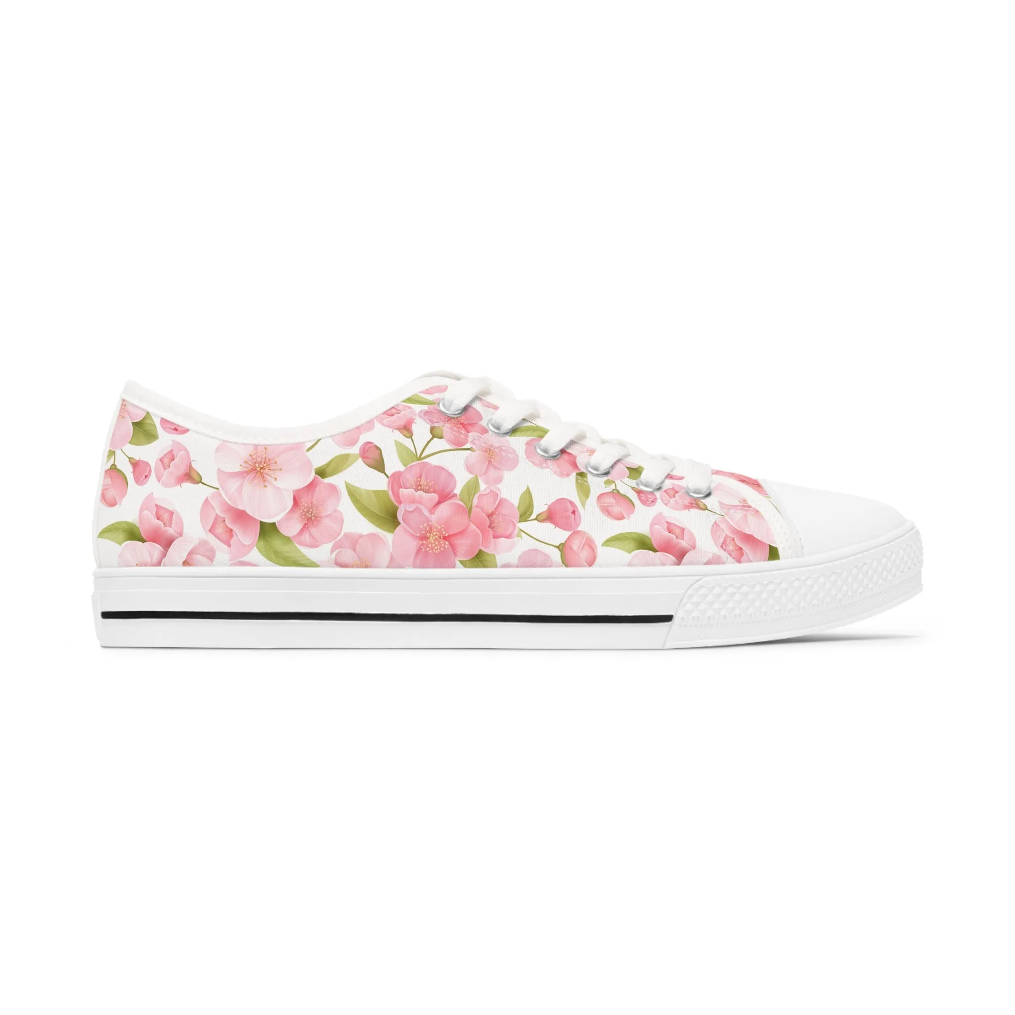 Cherry Blossom Women's Low Top Sneakers