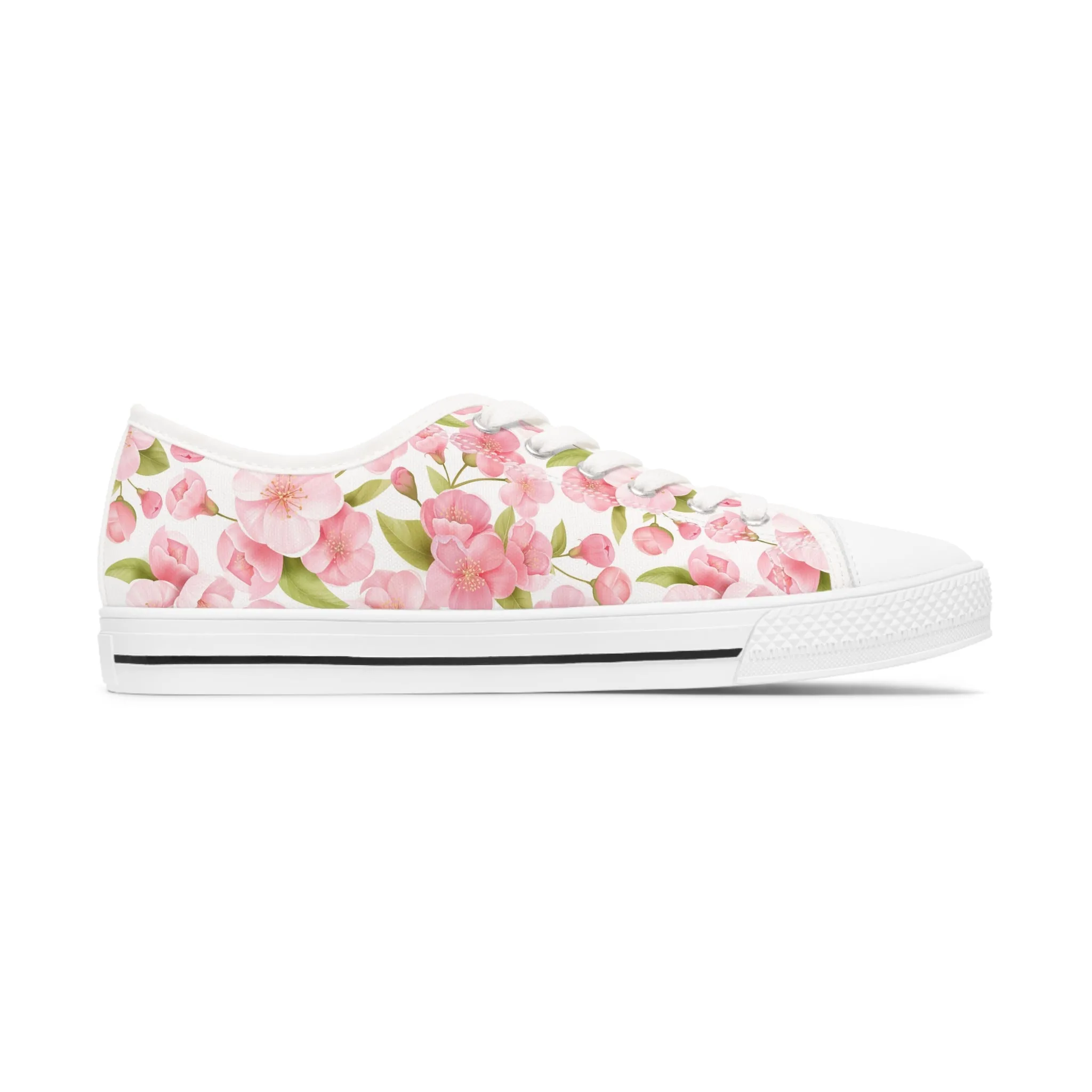 Cherry Blossom Women's Low Top Sneakers