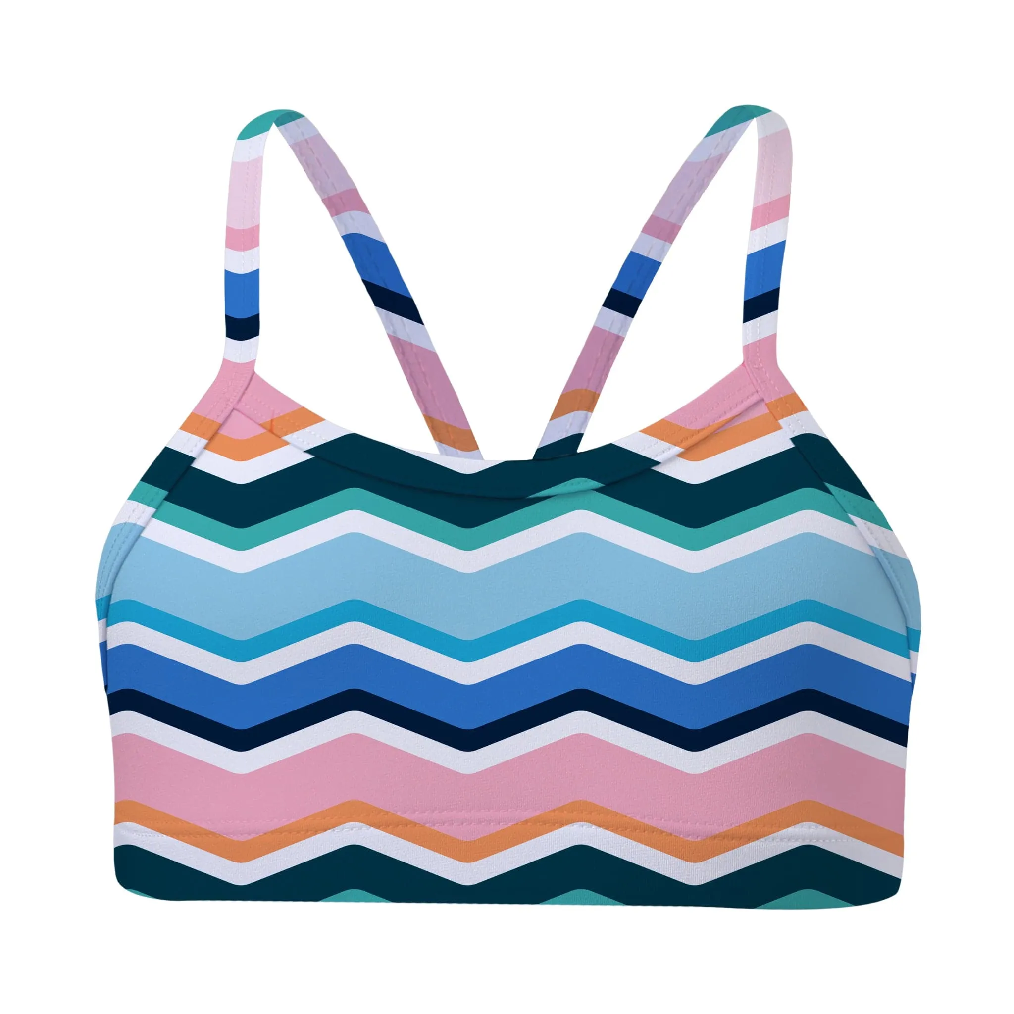 Chevron Wave Bikini Top