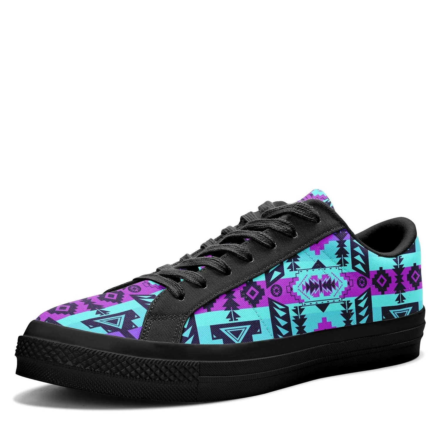 Chiefs Mountain Moon Shadow Aapisi Low Top Canvas Shoes Black Sole