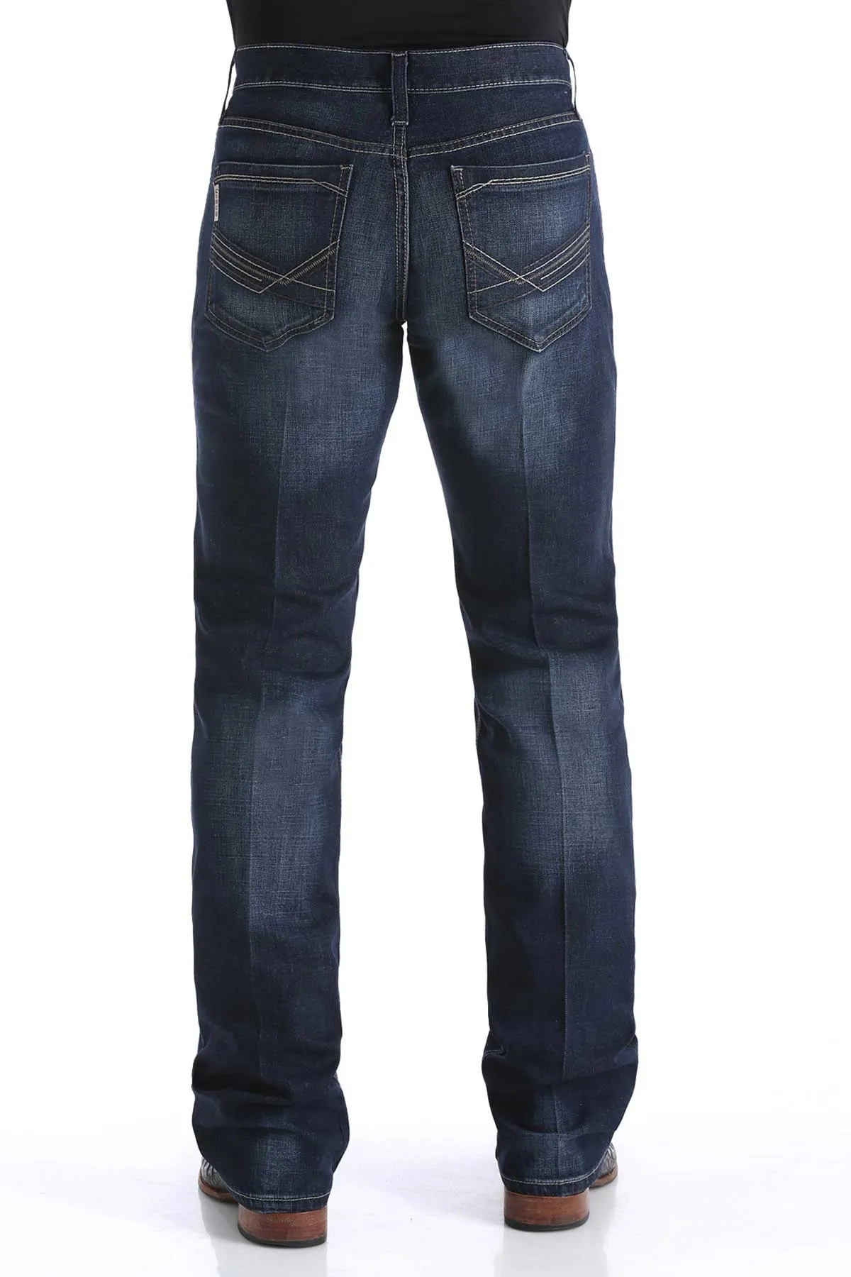 Cinch Men's Ian Slim Fit Jean in Dark Stonewash