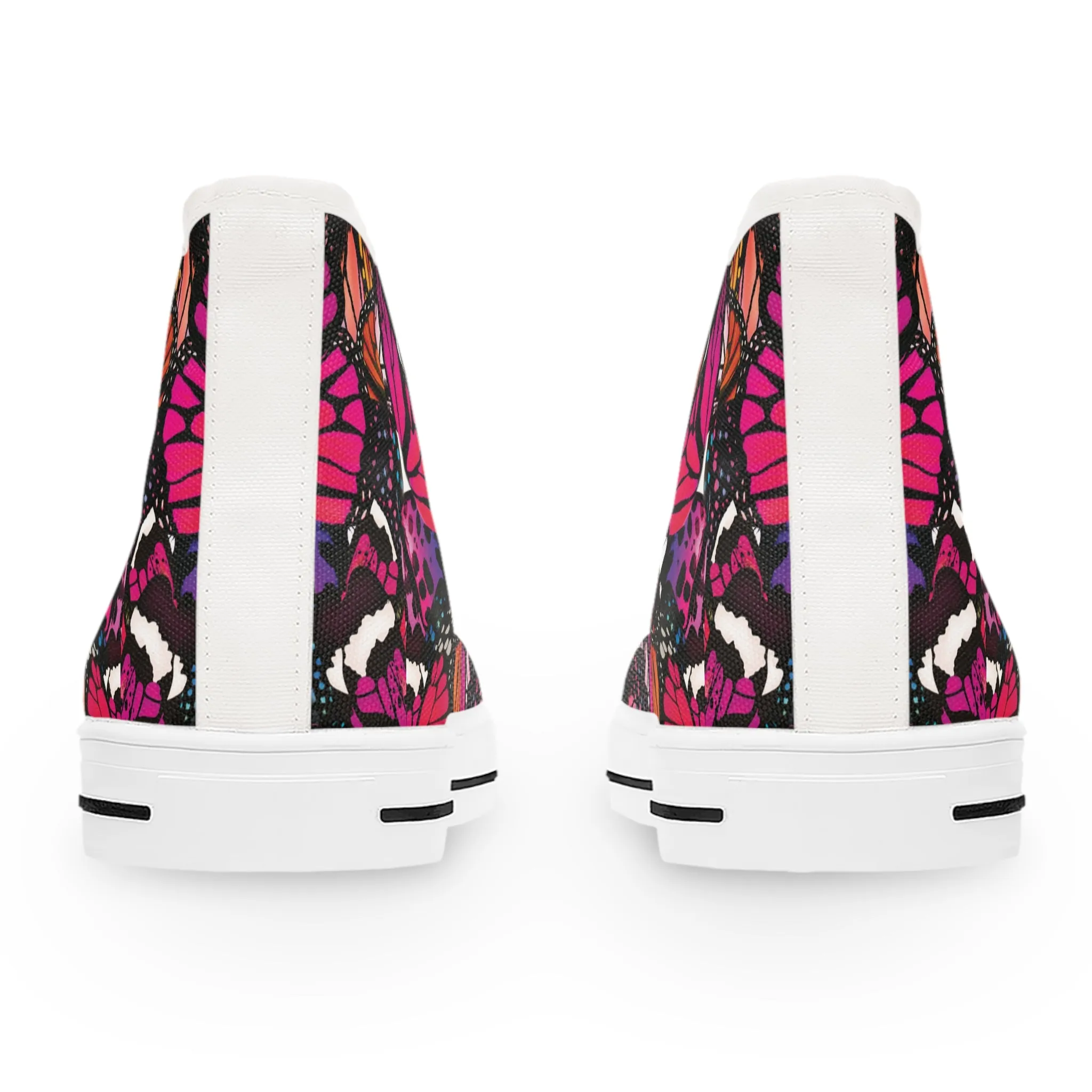 Colorful Butterfly Women's High Top Sneakers