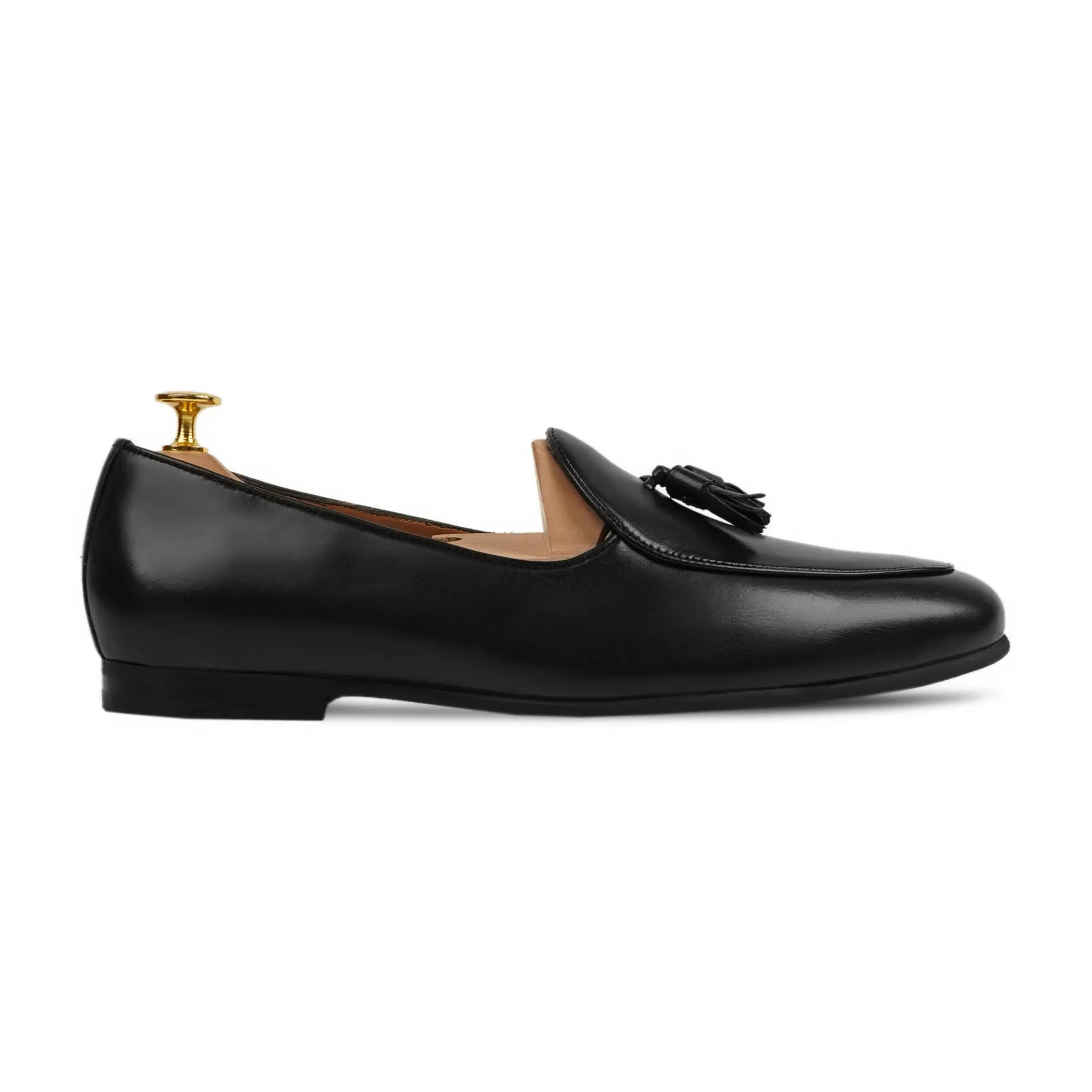 Copenhagen - Men's Black Calf Leather Loafer