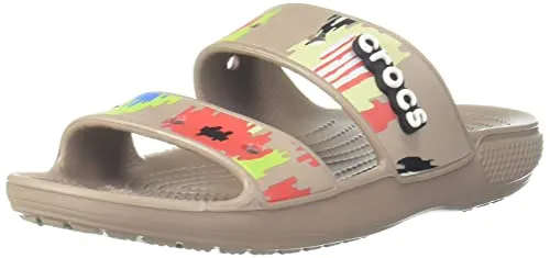 Crocs Unisex Adult Mushroom/Multi Sandal-6 Kids UK (208060-2ZJ)