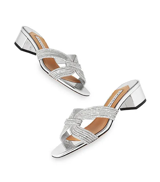 Crystal Muse Sandal 35 Silver