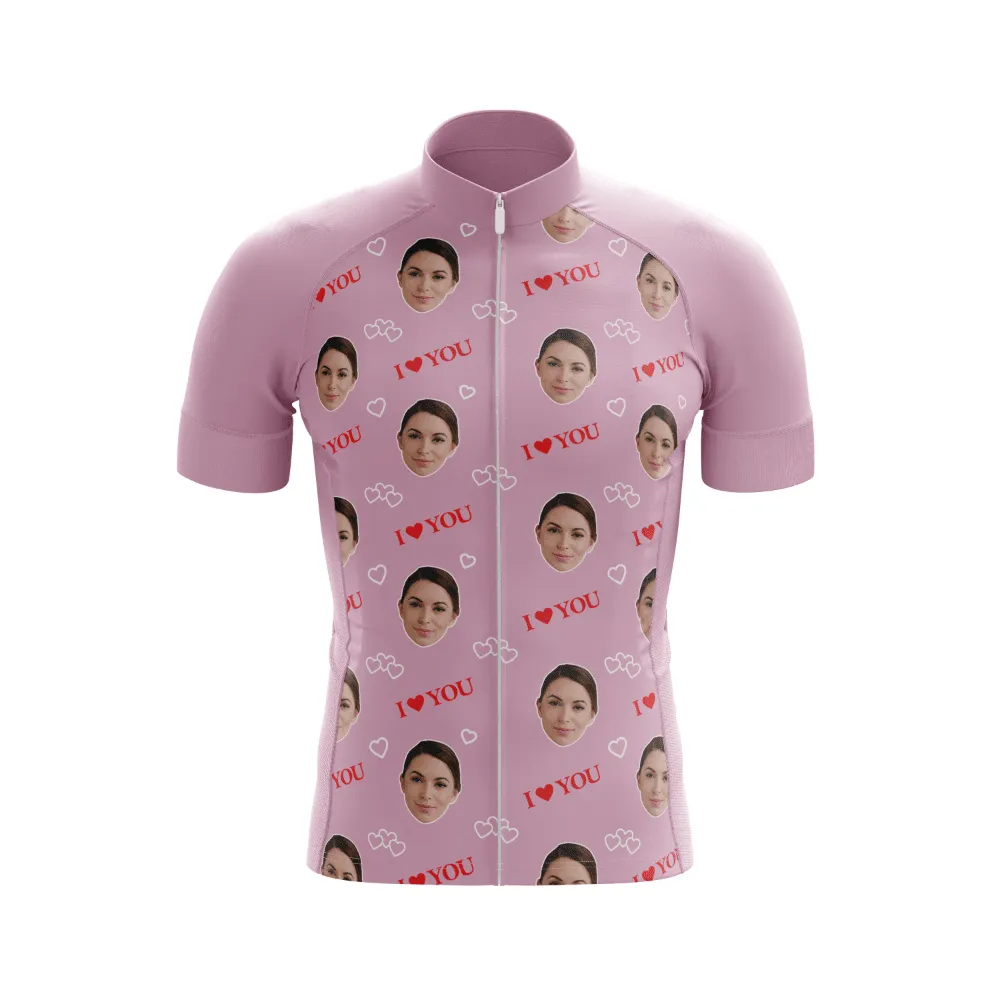 Custom I Love You Club Jersey - Pink