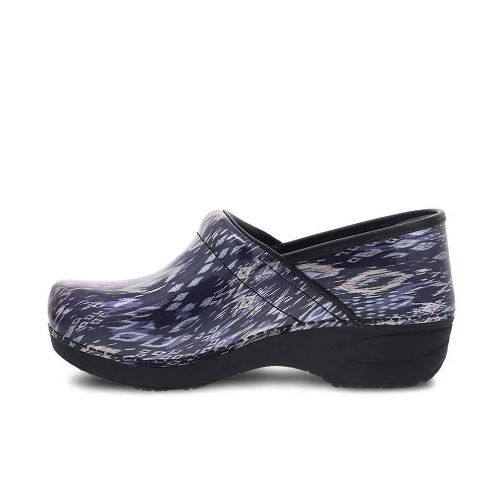 Dansko XP 2.0 Navy Ikat Patent Clogs