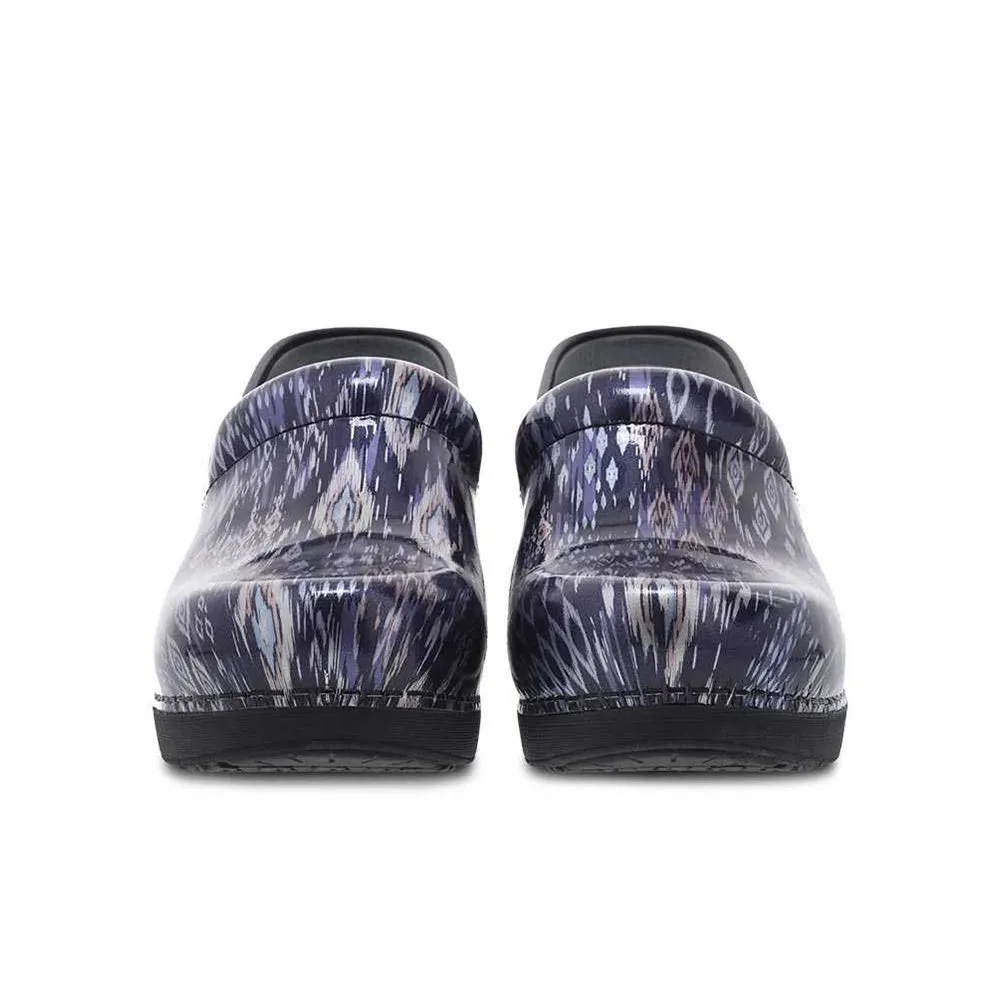 Dansko XP 2.0 Navy Ikat Patent Clogs