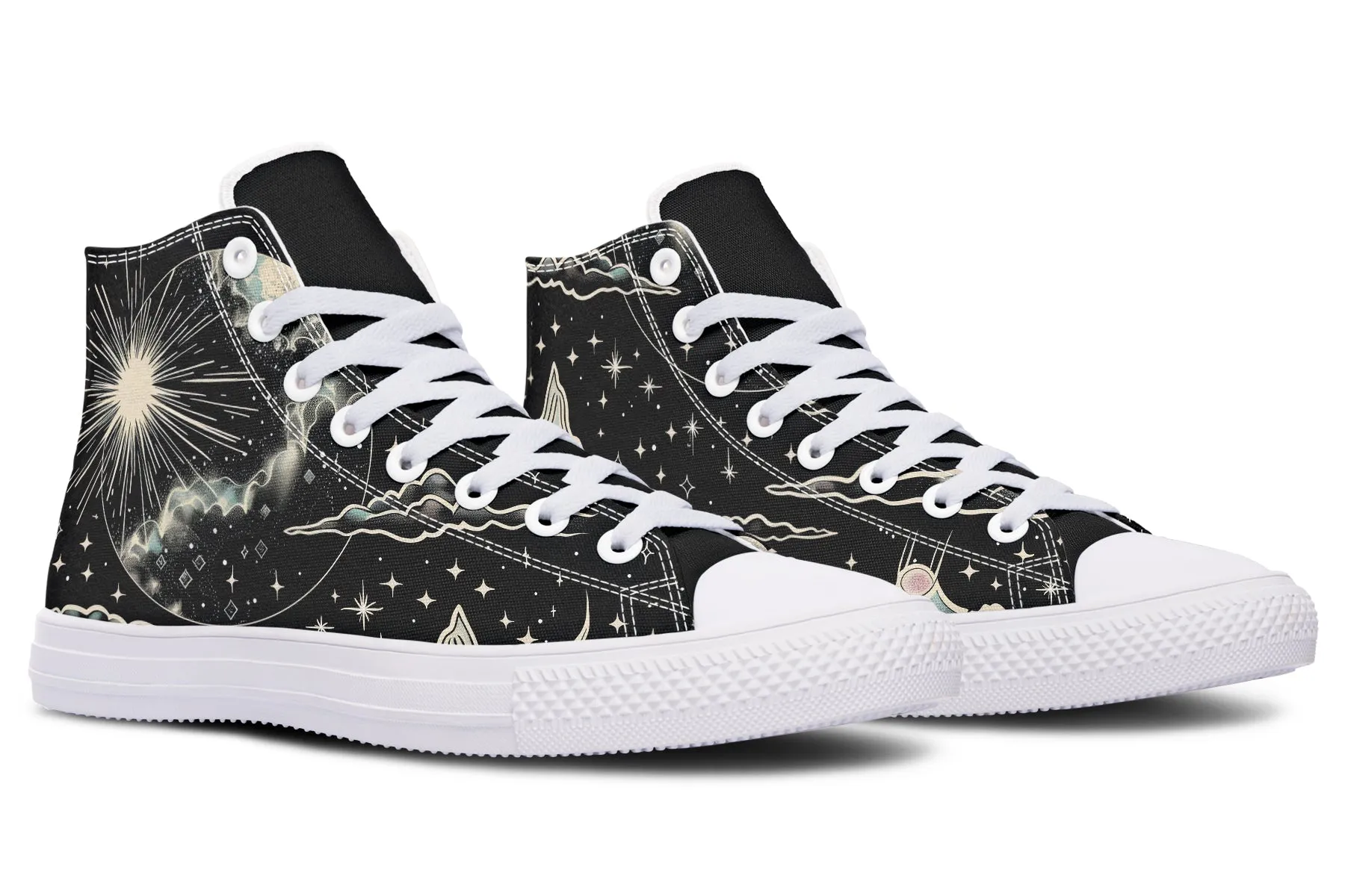 Dawn Star High Tops - Classic Premium Canvas Shoes with Comfortable and Durable Soles