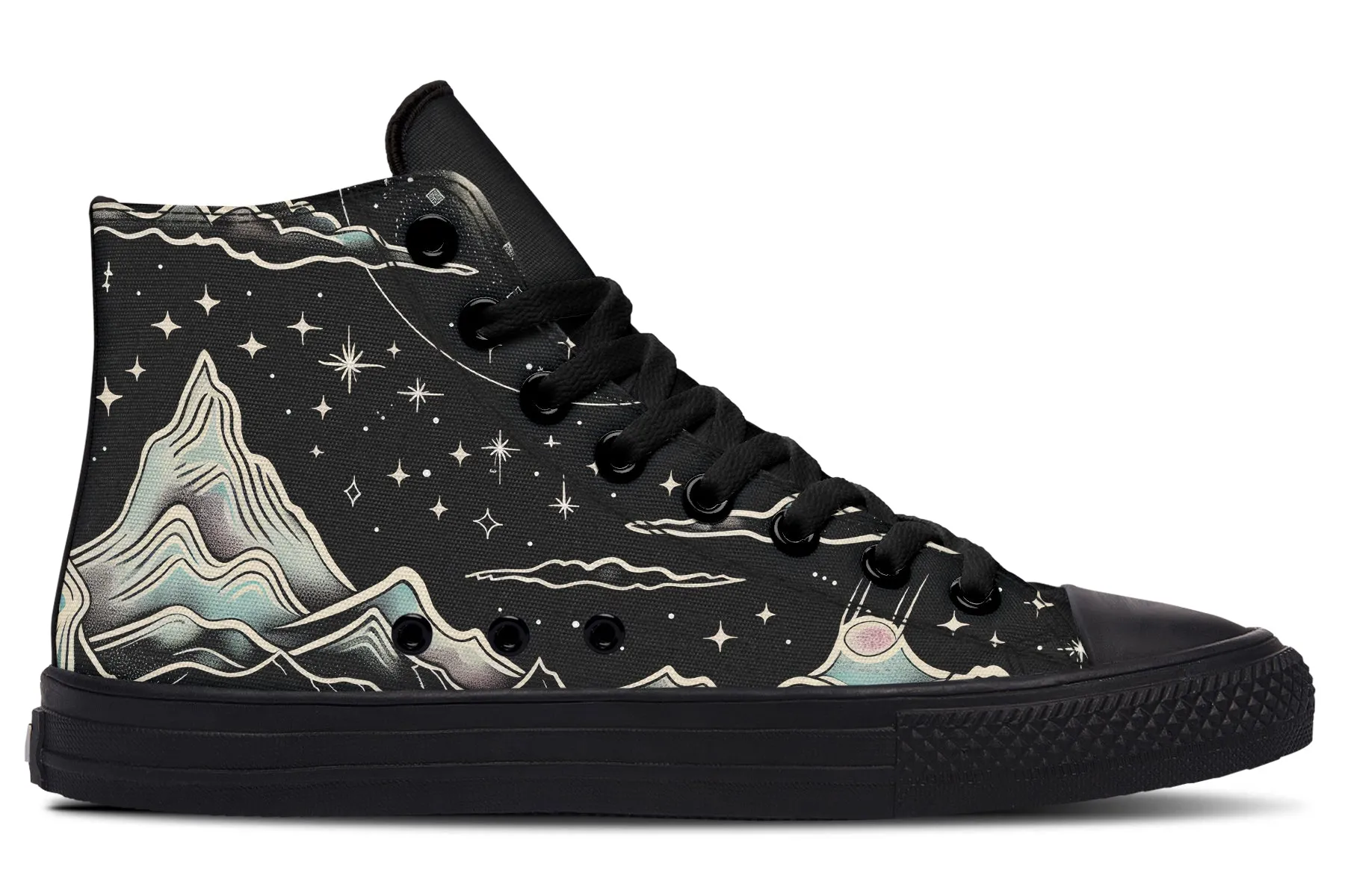 Dawn Star High Tops - Classic Premium Canvas Shoes with Comfortable and Durable Soles