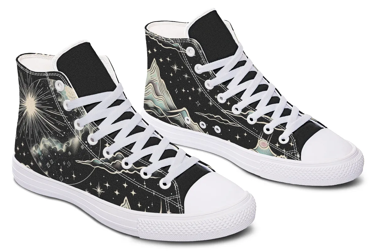 Dawn Star High Tops - Classic Premium Canvas Shoes with Comfortable and Durable Soles