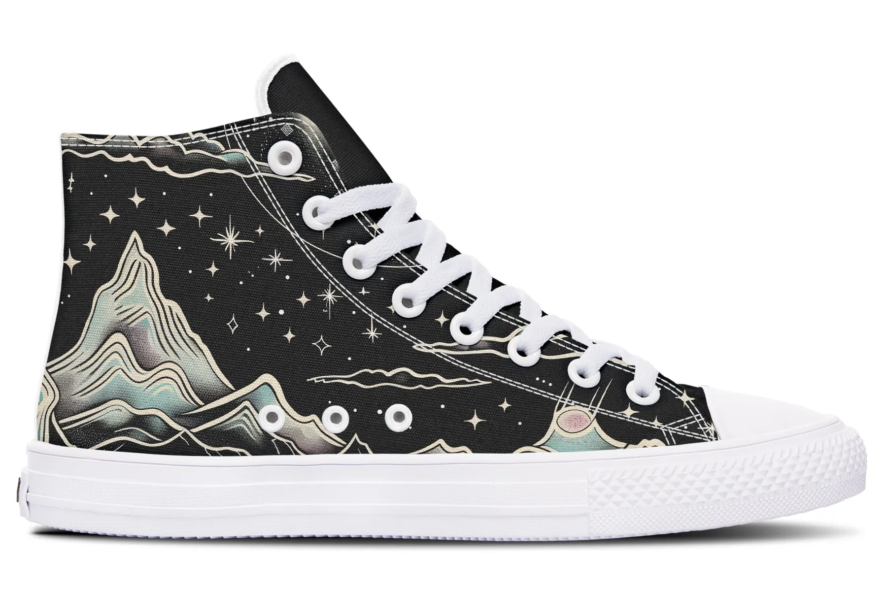 Dawn Star High Tops - Classic Premium Canvas Shoes with Comfortable and Durable Soles