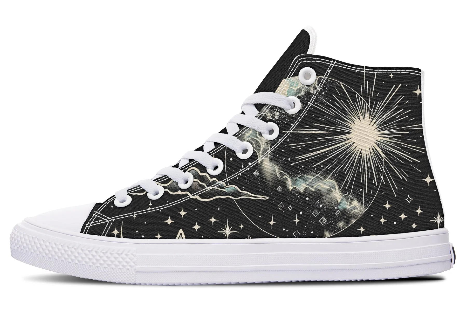 Dawn Star High Tops - Classic Premium Canvas Shoes with Comfortable and Durable Soles